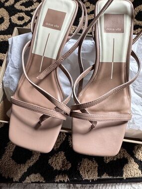 Dolce Vita Strappy Square-Toe Heels-NWOT